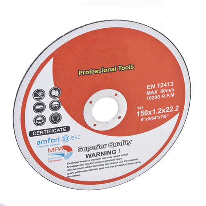 25 Pack 6"x.045"x7/8" Cut-Off Wheel - Metal & Stainless Steel Cutting Discs