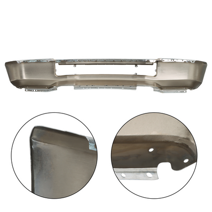 Findmall Chrome Steel Front Bumper Face Bar without Fog Light Holes Replacement for 2020-2022 Ford F-250 and F-350 Super Duty