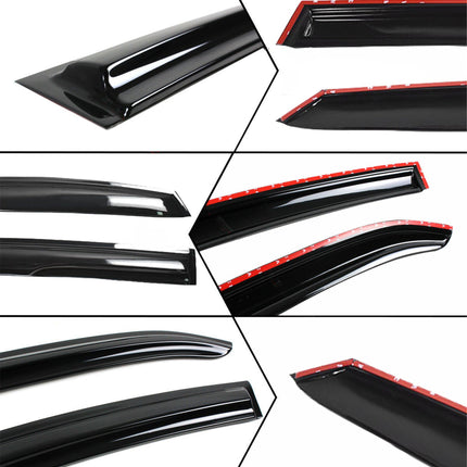 Findmall Window Visors Rain Guard Wind Vent Shade Deflector Replacement for 2013-2019 Nissan Sentra Sedan 4-Piece Set Black