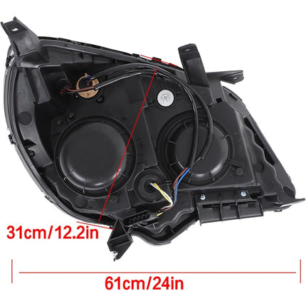 Findmall Driver Side and Passenger Side Headlights Assembly Halogen Replacement for Equinox 2011-2015 Housing Black Lamp LH RH 2PCS GM2502338 GM2503338