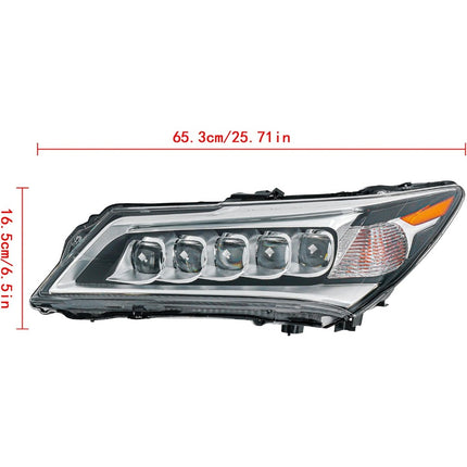 Findmall Headlight Assembly LH Replacement for Acura MDX 2014-2016