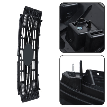 Findmall Front Grille Upper Plastic Glossy Black Replacement for F250 XL XLT 2023-2024 PC3B8200AD