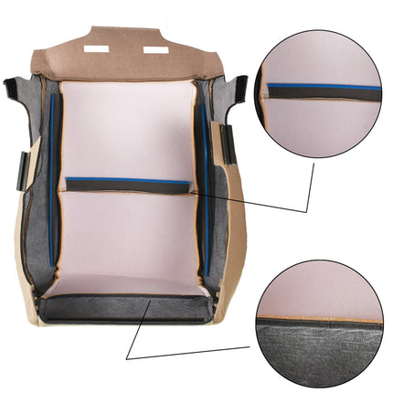 Findmall Driver Bottom Cloth Beige Seat Cover Replacement for 2007-2014 Silverado 1500 2500HD 3500HD