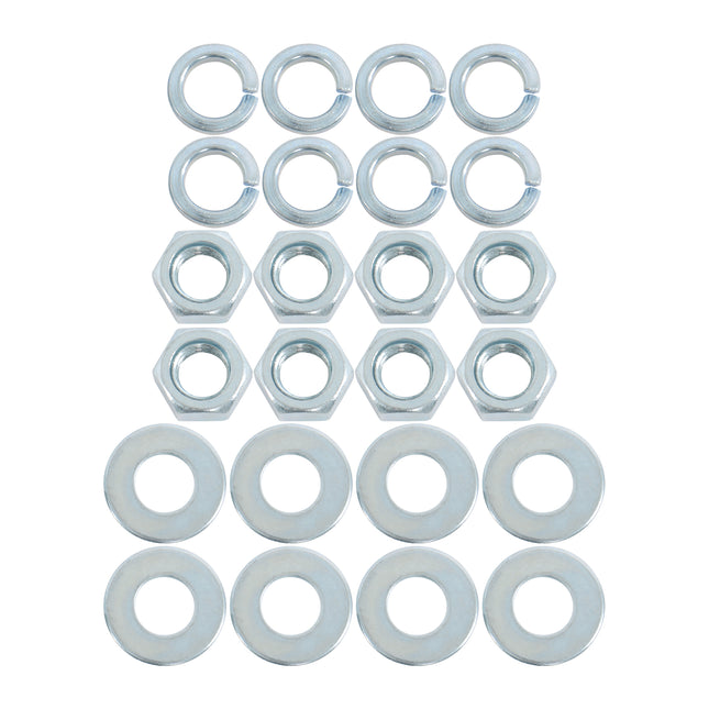 Findmall 4-U-Bolt Trailer Axle Mounting Kit for 3 in Round Axles, 7 in Long, 1/2 in Diameter