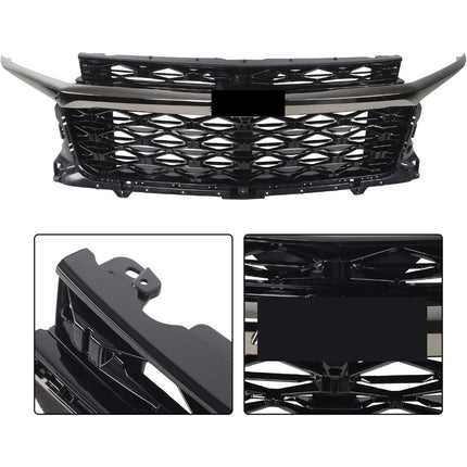 Findmall Black Front Upper Grille Molding Trim Replacement for Traverse Z71 2024-2026 26588990