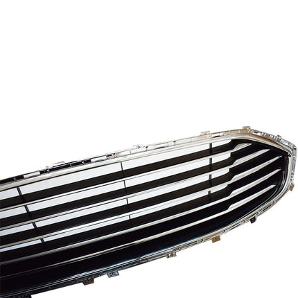 Findmall Black Front Bumper Grille with Chrome Horizontal Bars Replacement for Mondeo 2019-2020