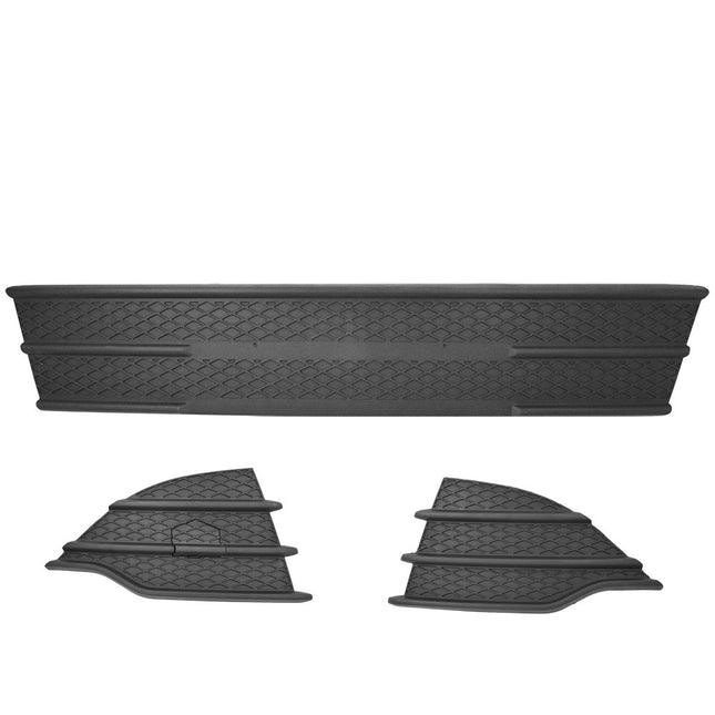Findmall 3-Piece Black Front Bumper Grille and Fog Light Cover Kit Replacement for Escape 2013-2016