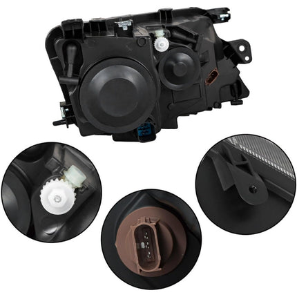 Findmall Headlight Assemblies for 2010–2012 Ford Fusion Front Left and Right, Replaces FO2502273 and FO2503273