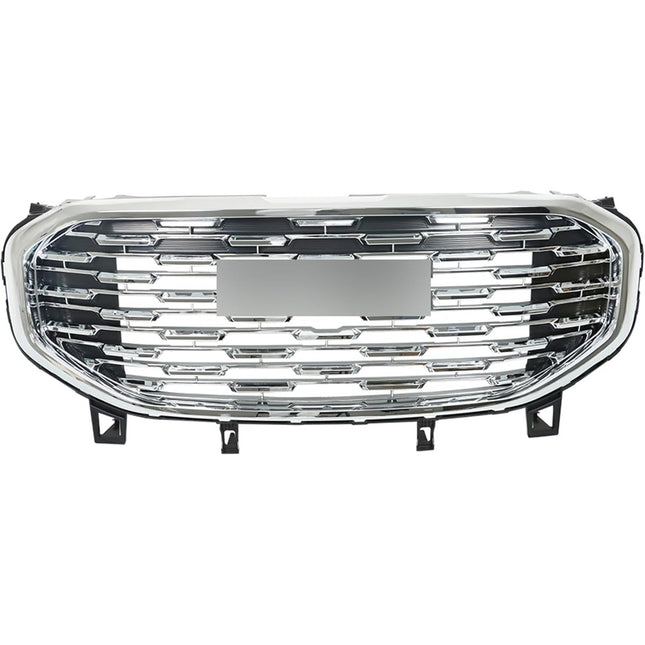 Findmall Chrome and Black Straight-Trim Front Upper Hood Grille Replacement for Terrain 2018-2020
