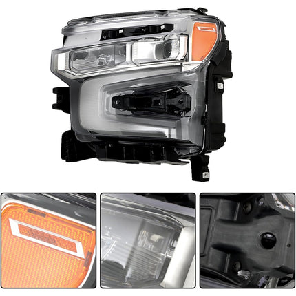 Findmall Headlights Assembly Replacement for Silverado 1500 2022-2024