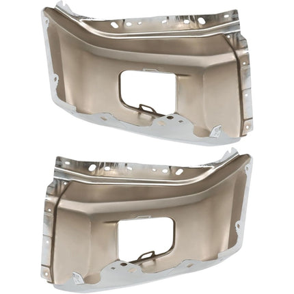 Findmall Front Bumper End Caps for 2014‑2020 Toyota Tundra, without Parking Aid Sensor Holes, 2 Pcs, Replacement for 521130C040 and 521120C040