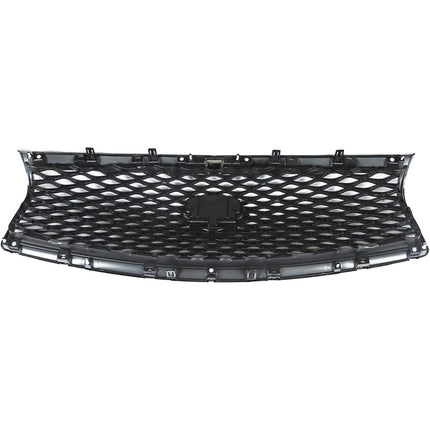 Findmall Front Upper Mesh Grille for 2014-2017 Infiniti Q50, Gloss Black