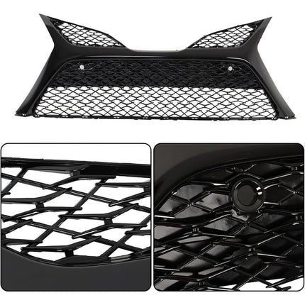 Findmall Front Lower Bumper Grille for 2018-2020 Toyota Camry SE XSE, Gloss Black, With Holes