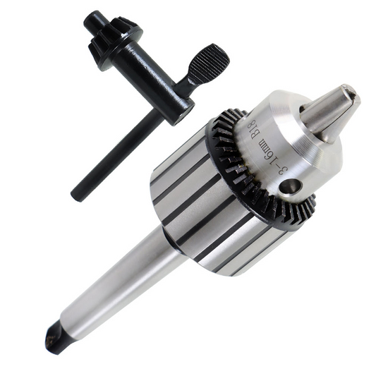 findmal 1/32" -1/2" Drill Chuck, MT2-B18 Super Heavy Duty Drill Press Chuck with Chuck Key