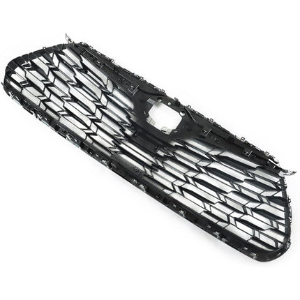 Findmall Front Upper Mesh Grille for 2020-2022 Toyota Highlander, Chrome, Without Camera Hole