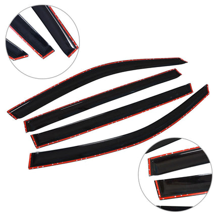 Findmall Side Window Visors Rain Guard Wind Vent Shade Deflector Replacement for 2014-2019 Toyota Highlander