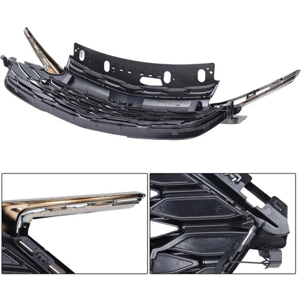 Findmall Electroplated Black Front Upper Bumper Grille Replacement for Trailblazer RS