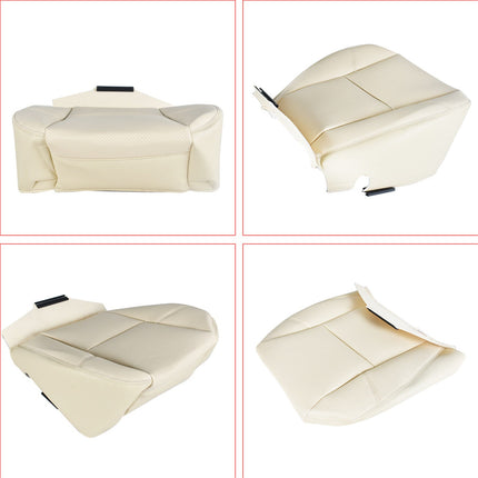 Findmall Driver Side Bottom Seat Cover Tan Leather Replacement for 2007 2008 2009 2010 2011 2012 2013 2014 Escalade ESV EXT 0159CHVTSSTDSBTL