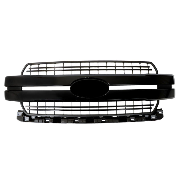 Findmall Glossy Black Front Upper Grille Replacement for F-150 Lariat 2018-2020 JL3Z8200GA FO1200654C