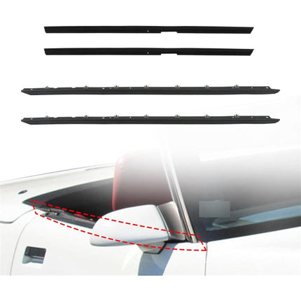 Findmall Window Sweep Weatherstrip Kit for 1984-1989 Chevrolet Corvette, 4-Piece