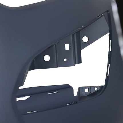Findmall Black Front Bumper Cover without Sensor Holes Replacement for 2018-2019 Ford EcoSport