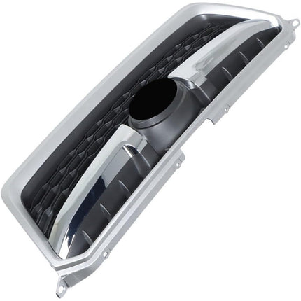 Findmall Front Grille for 2012-2016 Subaru Impreza, Silver and Black with Chrome Trim