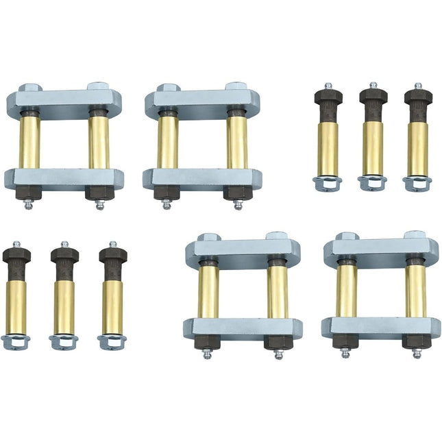 Findmall Tandem Trailer Shackle Upgrade Kit, 2-1/4 in Hole-Center Spacing, Reference UO12-016