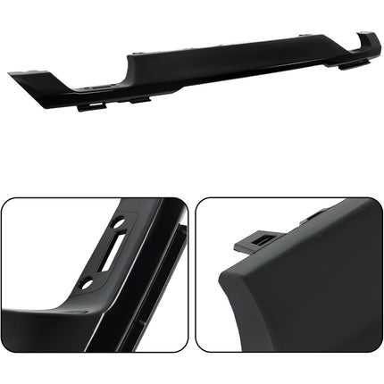 Findmall Front Bumper Lower Face Bar Chrome and Black with License Plate Bracket for F-150 2021-2023 ML3417F77 Without Sensor Holes