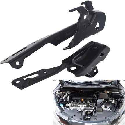 Findmall 2PCS Hood Hinge Set Black Steel Replacement for 2016-2021 Civic 60120TBAA00ZZ 60170TBAA00ZZ HO1236143 HO1236144