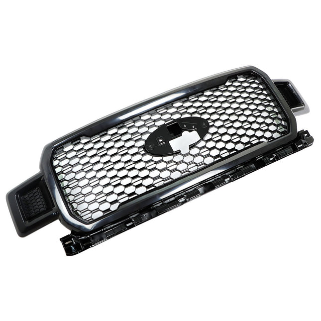 Findmall Matte Black Front Upper Radiator Grille without Base Rail Replacement for F-150 2018-2020 JL3Z8200SF