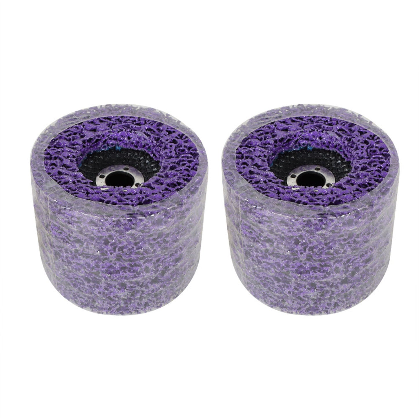 findmall 10Pcs 4 x 5/8 Purple Quick Change Easy Strip Discs Poly Abrasive Wheel Silicon Carbide Abrasive Wheel Fit for Angle Grinders