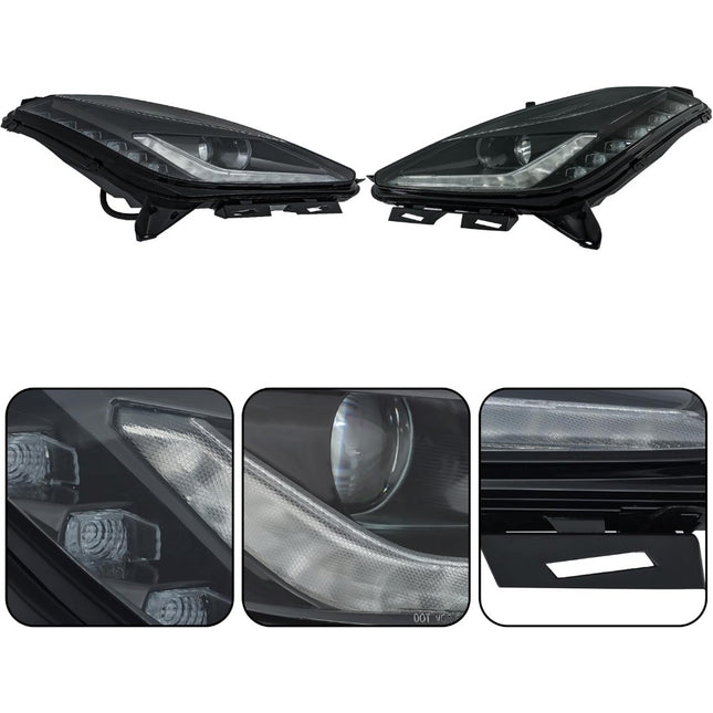 Findmall Headlight Assembly Pair Replacement for Corvette 2014-2019