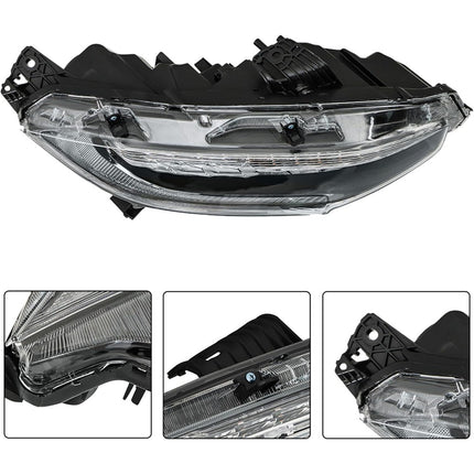 Findmall Headlight Assembly for 2016 Honda Civic Front Right Passenger Side, Replaces HO2503176