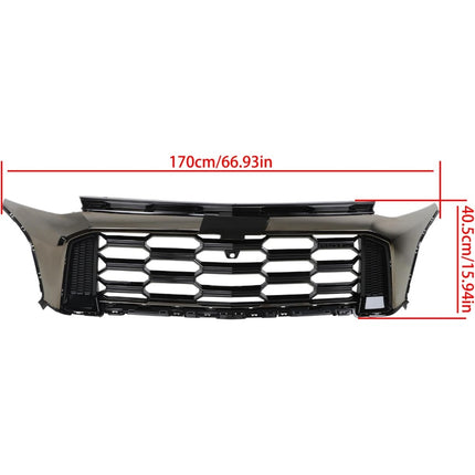 Findmall Chrome and Black Front Upper Bumper Grille Replacement for Equinox ACTIV 2025-2026 26530365