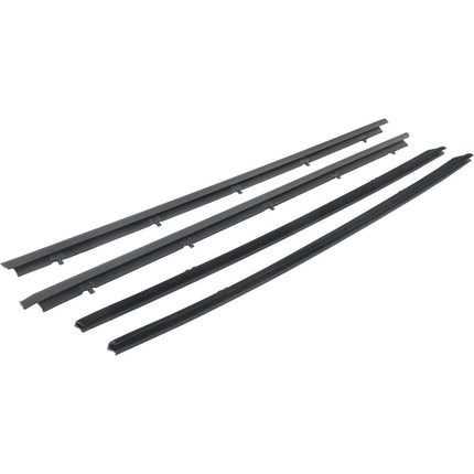 Findmall Window Sweep & Run Channel Weatherstrip Kit for Chevrolet S10 & GMC S15, 6-Piece