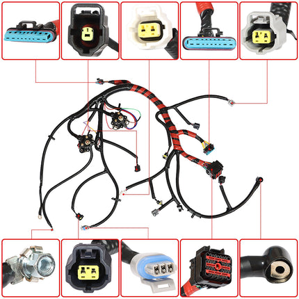 Findmall Diesel Engine Wiring Harness Replacement for Excursion F250 F350 F450 7.3L