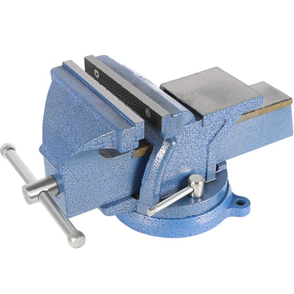 findmall Heavy Duty Bench Vise 360 Swivel Base Bench Vise Table Top Clamp with Lock, Big Size Anvil Top (6'')