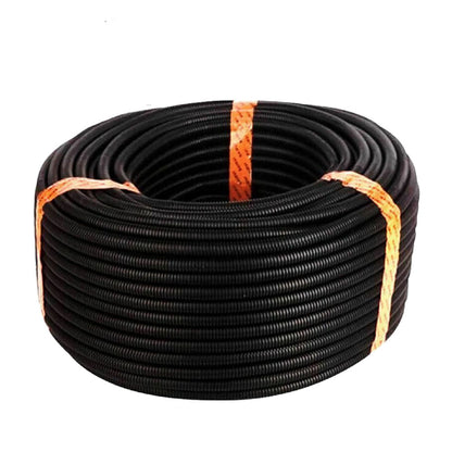 findmall Wire Harness Wrap Cover Sleeve Conduit Wire Conduit Corrugated Tube Conduit PP Polyethylene Tubing Flexible Hose Cover Auto Home Marine (10ft-1")