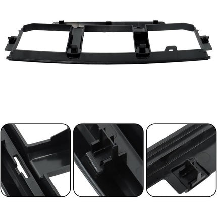 Findmall Front Bumper Lower Face Bar Chrome and Black with License Plate Bracket for F-150 2021-2023 ML3417F77 Without Sensor Holes