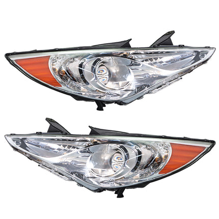 Findmall Headlight Assemblies for 2011–2014 Hyundai Sonata Front Left and Right, Replaces 92101-3Q000 and 92102-3Q000