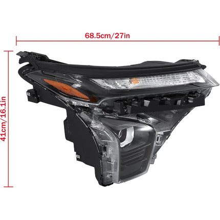 Findmall Headlight Assembly Pair Replacement for Trax LS RS 2024-2025