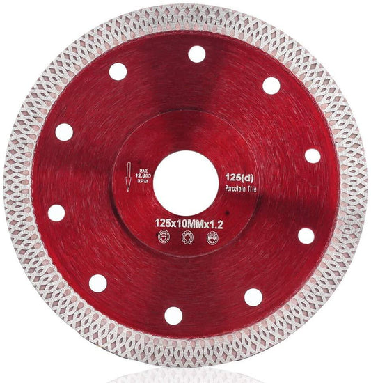 findmall 5 Inch Super Thin Dry Wet Diamond Porcelain Saw Blades Ceramic Cutting Disc Wheels for Cutting Ceramic Tile Porcelain Granite Marbles