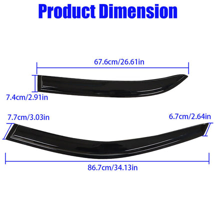 Findmall Side Window Visor Vent Rain Guard Deflector Replacement for 1998-2002 Toyota Corolla Sedan