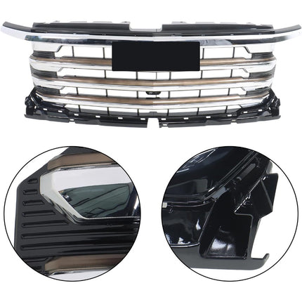 Findmall Chrome Front Upper Grille Molding Trim Replacement for Silverado 1500 High Country 2022-2024 84884955