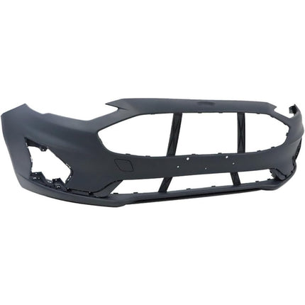 Findmall Primed Front Bumper Cover with License Plate Holes Replacement for 2019-2020 Ford Fusion