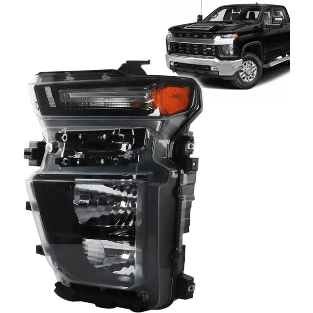 Findmall Headlight Assembly Replacement for Silverado 2500HD Front LH