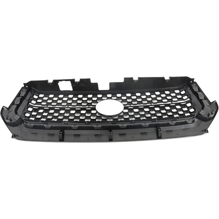 Findmall Front Upper Grille with Hood Bulge Molding for 2014-2020 Toyota Tundra, Matte Black