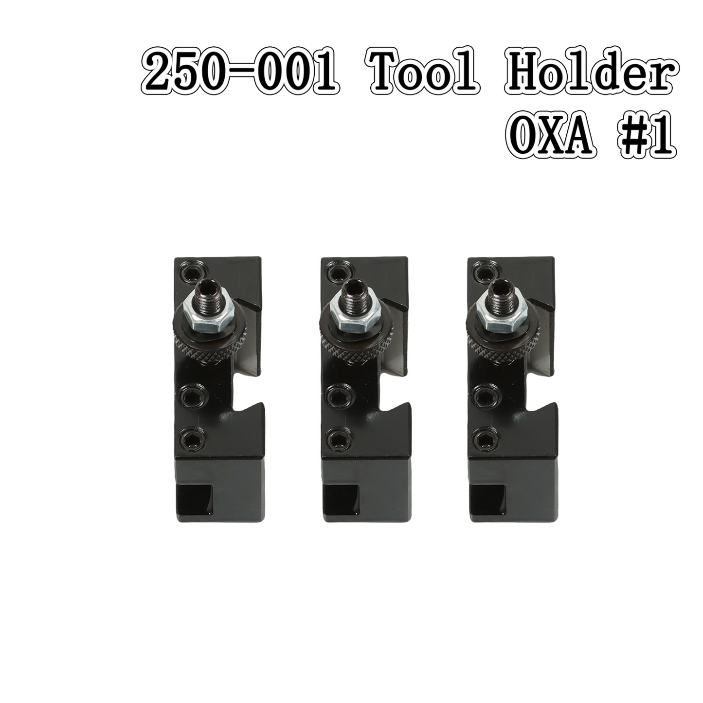 findmall 3Pcs OXA 1 Quick Change Turning & Facing Lathe Tool Post Holder 250-001 Tool Holder Fit for Lathe