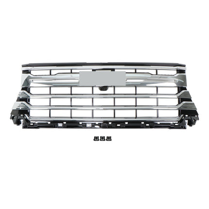 Findmall Chrome and Black Front Upper Bumper Grille Replacement for Silverado 2500HD and 3500HD High Country 2024-2025 86533026