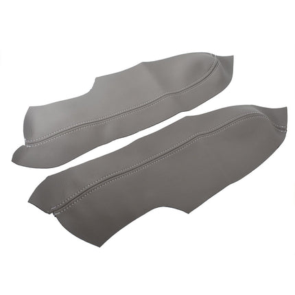 Findmall 1 Pair Gray Car Door Panels Armrest Cover Synthetic Leather Replacement for 2006-2011 Honda Civic Sedan
